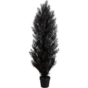 image:imageNearly Natural 4ft UV Resistant Artificial Halloween Black Cedar Tree  IndoorOutdoor