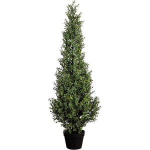 image:imageNearly Natural 4ft UVResistant Artificial Boxwood Topiary Tree  Lifelike Greenery for Indoor and Outdoor Decor Includes Nursery Planter