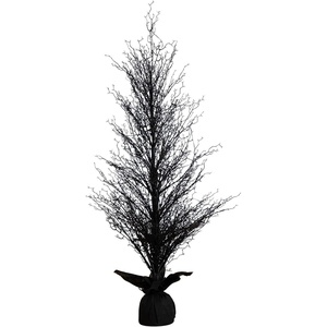 image:imageNearly Natural 5 ft Prelit Artificial Halloween Black Twig Tree Room Decor