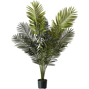 image:imageNearly Natural 5FT Tall Artificial Paradise Palm Plant Fake Palm Tree with 12 Trunks and Realistic Palm Leaves Faux palm Tree for Indoor Home Dcor with Black Nursery PlanterPalm