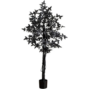 image:imageNearly Natural 5ft Artificial Halloween Black Maple Tree with Natural Trunk  Indoor Decor for Haunting Holiday Display