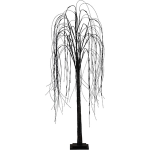 image:imageNearly Natural 5ft PreLit Halloween Black Willow Artificial Fall Tree with 144 Orange and Purple LED Lights