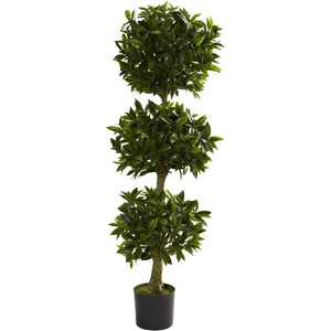 image:imageNearly Natural 5ft Triple Bay Leaf Topiary UV Resistant IndoorOutdoor