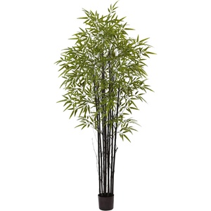 image:imageNearly Natural 6 ft Artificial Black Bamboo Tree UVResistant Floor Plant