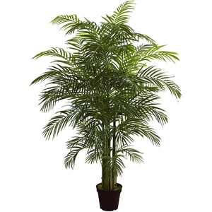 image:imageNearly Natural 65 ft Artificial Areca Palm UVResistant Tree with Pot