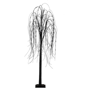 image:imageNearly Natural 6ft PreLit Halloween Black Willow Artificial Fall Tree with 160 Orange and Purple LED Lights