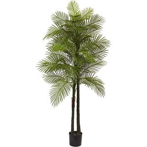 image:imageNearly Natural 7ft Double Robellini Palm Tree UV Resistant IndoorOutdoor