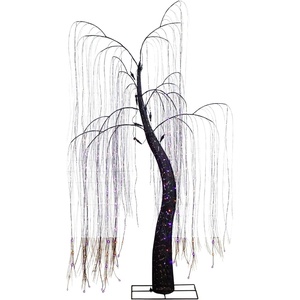 image:imageNearly Natural 7ft PreLit Halloween Black Willow Tree with 600 Purple and Orange LED Lights