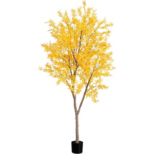 image:imageNearly Natural 8 ft Artificial Autumn Maple Tree with Pot Home Office Decor