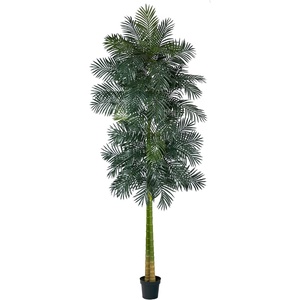 image:imageNearly Natural 8 ft Artificial Golden Cane Palm Tree with Nursery Pot10ft