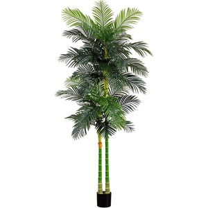 image:imageNearly Natural 8 ft Artificial Golden Cane Palm Tree with Nursery Pot9ft