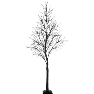 image:imageNearly Natural 8ft PreLit Halloween Black Twig Tree with 216 Orange amp Purple LED Lights