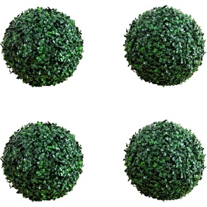 image:imageNearly Natural 8in UV Resistant Artificial Boxwood Ball Set of 4  IndoorOutdoor