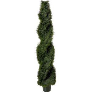 image:imageNearly Natural Double Pond Cypress Spiral Topiary UV Resistant IndoorOutdoor