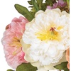 image:imageNearly Natural 10 in Artificial Peony Arrangement in Glass VaseAssorted