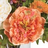 image:imageNearly Natural 10 in Artificial Peony Arrangement in Glass VaseAssorted