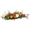 image:imageNearly Natural 10 in Artificial Peony Arrangement in Glass VaseMixed
