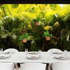 image:imageNearly Natural 10in Artificial Boston Ferns in Hanging Wicker Baskets Set of 3 Fake Ferns for IndoorOutdoor Use Hanging Basket for Patio Decoration UV Resistant