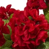 image:imageNearly Natural 11in Geranium Flowering Silk Plant with Floral Planter Set of 2