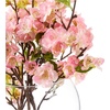 image:imageNearly Natural 14 in Artificial Cherry Blossom Arrangement Globe Vase Decor