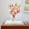 image:imageNearly Natural 14 in Artificial Cherry Blossom Arrangement Globe Vase Decor