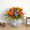 image:imageNearly Natural 15 in Faux Mixed Floral Arrangement in Floral Vase Tabletop
