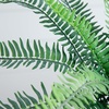 image:imageNearly Natural 16Inch Artificial Boston Fern Plant  Lifelike Greenery in Textured Cement Planter