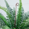 image:imageNearly Natural 16Inch Artificial Boston Fern Plant  Lifelike Greenery in Textured Cement Planter