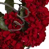 image:imageNearly Natural 17 in Artificial Geranium Wreath for Front Door Home Decor