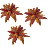 image:imageNearly Natural 20 Autumn Boston Fern Artificial Set of 3 Silk Plants Orange