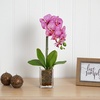 image:imageNearly Natural 20 in Artificial Phalaenopsis Orchid Arrangement in VasePink