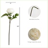 image:imageNearly Natural 20in Artificial Peony Flower Stems Set of 3 Long Stem Artificial Flowers for Home or Office Dcor Faux Peony Flower Stems in White for DIY DecorationWhite