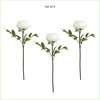 image:imageNearly Natural 20in Artificial Peony Flower Stems Set of 3 Long Stem Artificial Flowers for Home or Office Dcor Faux Peony Flower Stems in White for DIY DecorationWhite