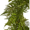 image:imageNearly Natural 24 in Artificial Mixed Fern Wreath Green Front Door Decor