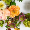 image:imageNearly Natural 24 in Artificial Peony Wreath for Front Door Decor