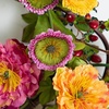 image:imageNearly Natural 24 in Artificial Peony Wreath for Front Door Decor