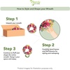 image:imageNearly Natural 24 in Artificial Peony Wreath for Front Door Decor