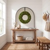 image:imageNearly Natural 24 in Artificial Preserved Boxwood Wreath for Wall Decor