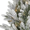 image:imageNearly Natural 24 in Flocked Artificial Wreath with 50 LED Lights
