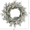 image:imageNearly Natural 24 in Flocked Artificial Wreath with 50 LED Lights