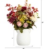 image:imageNearly Natural 25in Mixed Flower Arrangement in Ceramic Vase