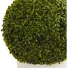 image:imageNearly Natural 28in Boxwood Topiary Ball Artificial Plant in White Tower Planter IndoorOutdoorGreen
