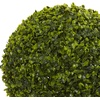 image:imageNearly Natural 28in Boxwood Topiary Ball Artificial Plant in White Tower Planter IndoorOutdoorGreen
