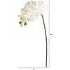 image:imageNearly Natural 28in Orchid Phalaenopsis Artificial Flower Stem Set of 6White