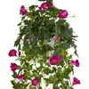 image:imageNearly Natural 30in Petunia Hanging Basket Artificial Plant