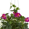 image:imageNearly Natural 30in Petunia Hanging Basket Artificial Plant