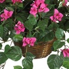 image:imageNearly Natural 32 in Artificial Bougainvillea Plant in Hanging BasketGreenPink