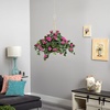 image:imageNearly Natural 32 in Artificial Bougainvillea Plant in Hanging BasketGreenPink