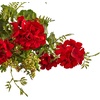image:imageNearly Natural 32in Geranium and Berry Swag