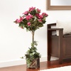 image:imageNearly Natural 34 in Artificial Bougainvillea Topiary with Wood Box
